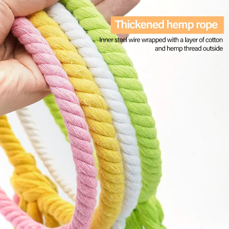 Pet Bird Chewing Toy Cotton Rope Parrot Toy Bite Bridge Bird Tearing Toys Cockatiels Training Hang Swings Birds Cage Supplies