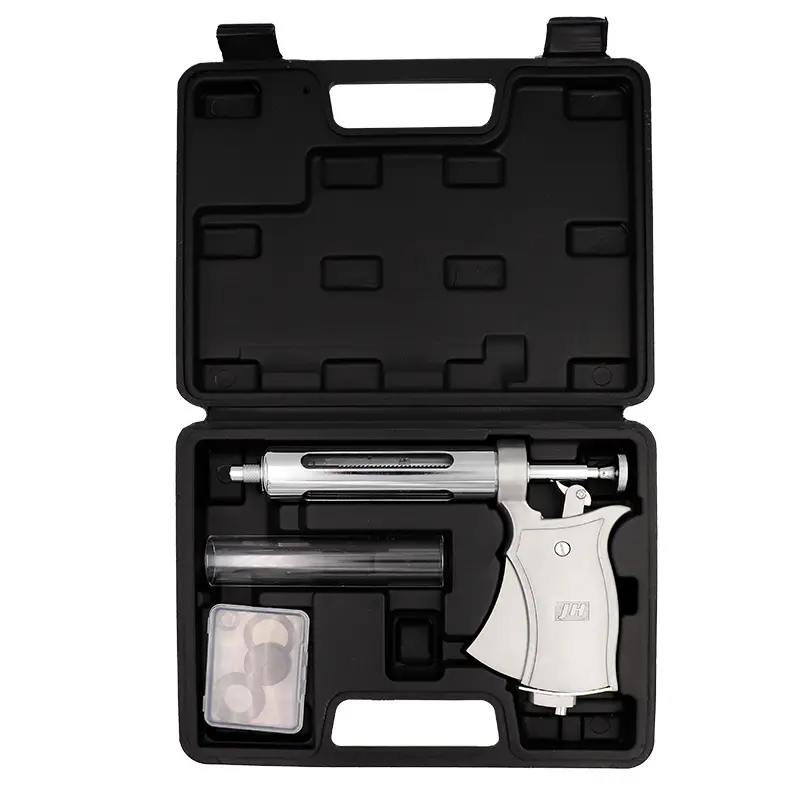 50ml Adjustable Continuous Syringe Gun Semi Automatic Metal Animals Vaccine Njector Tools for Horse Sheep Cattle Pig Injection