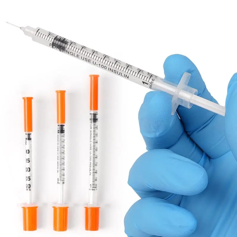 100/200Pcs Plastic Disposable Veterinary Syringe with Needles for Farm Animal Syringe Pet Cat Dog Pig Cattle Sheep Horse Chicken