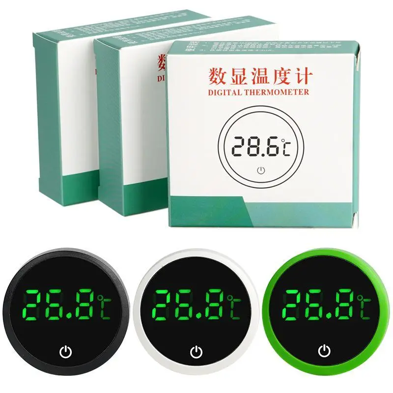 New Aquarium Self-Adhesive Thermometer Lcd Digital Fish Tank Mini Thermometers Large Screen Monitor Terrarium Temperature Meter