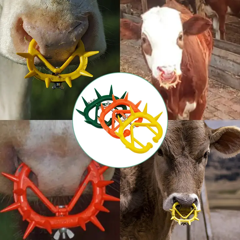 20 Pcs Plastic Durable Cattle Rings Cow Weaner Anti Sucking Milking Stop Kit Calf Weaner Calf Nose Ring Farm Products
