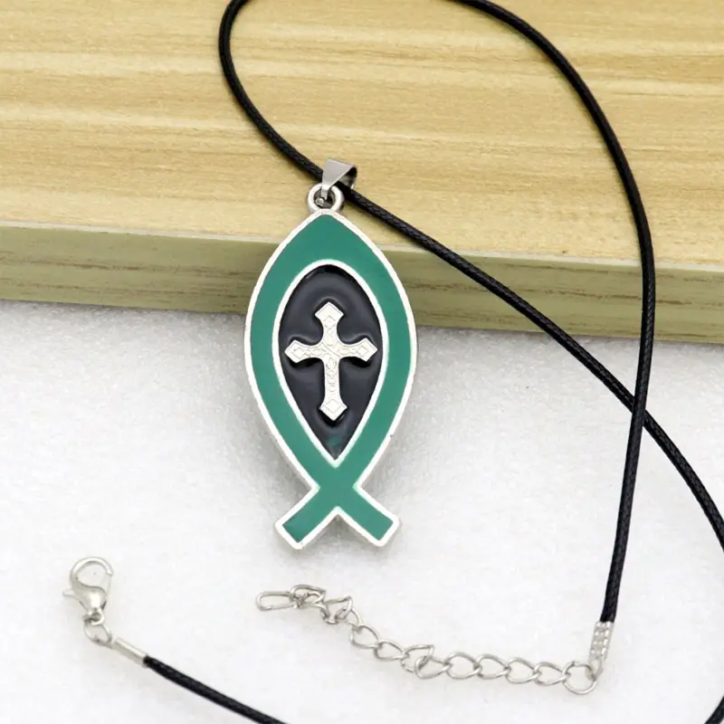 Double Side for Cross Charm Metal Catholic Pendant Religious Hanging Ornament for Handmade DIY Necklace Backpack Keychai