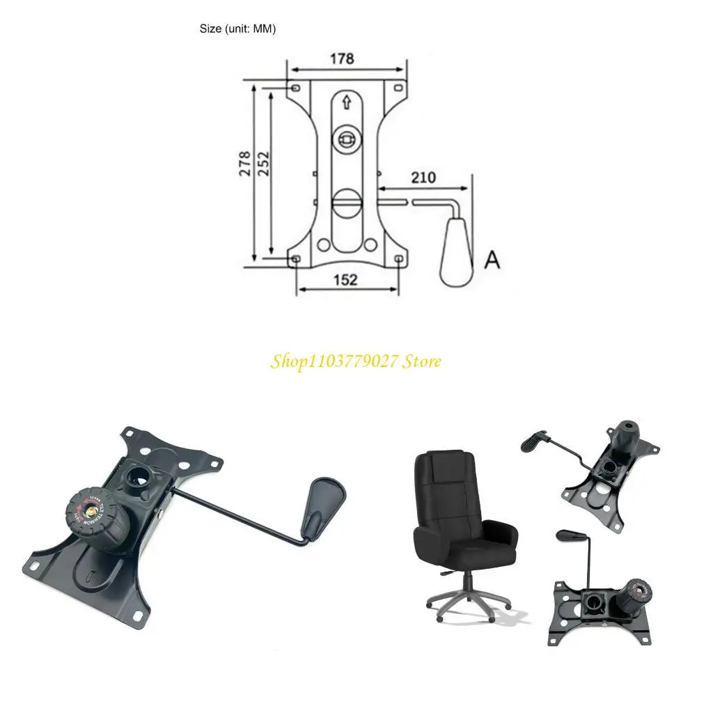 C4DF High Strength Office Chair Platform Base with Anti Rust Finish for Long Lasting Performances Increased Weight Capacity