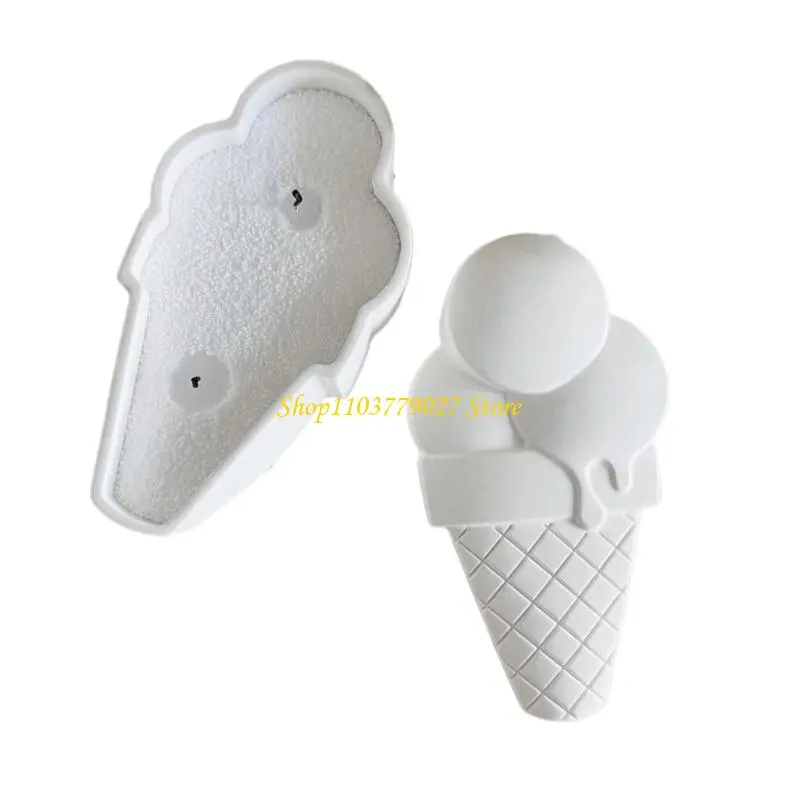 C4DF Ice Cream Cup Silicone Mold for DIY Crafting and Home Decors Flexible and Easy Releases Gypsum Dripping Mould