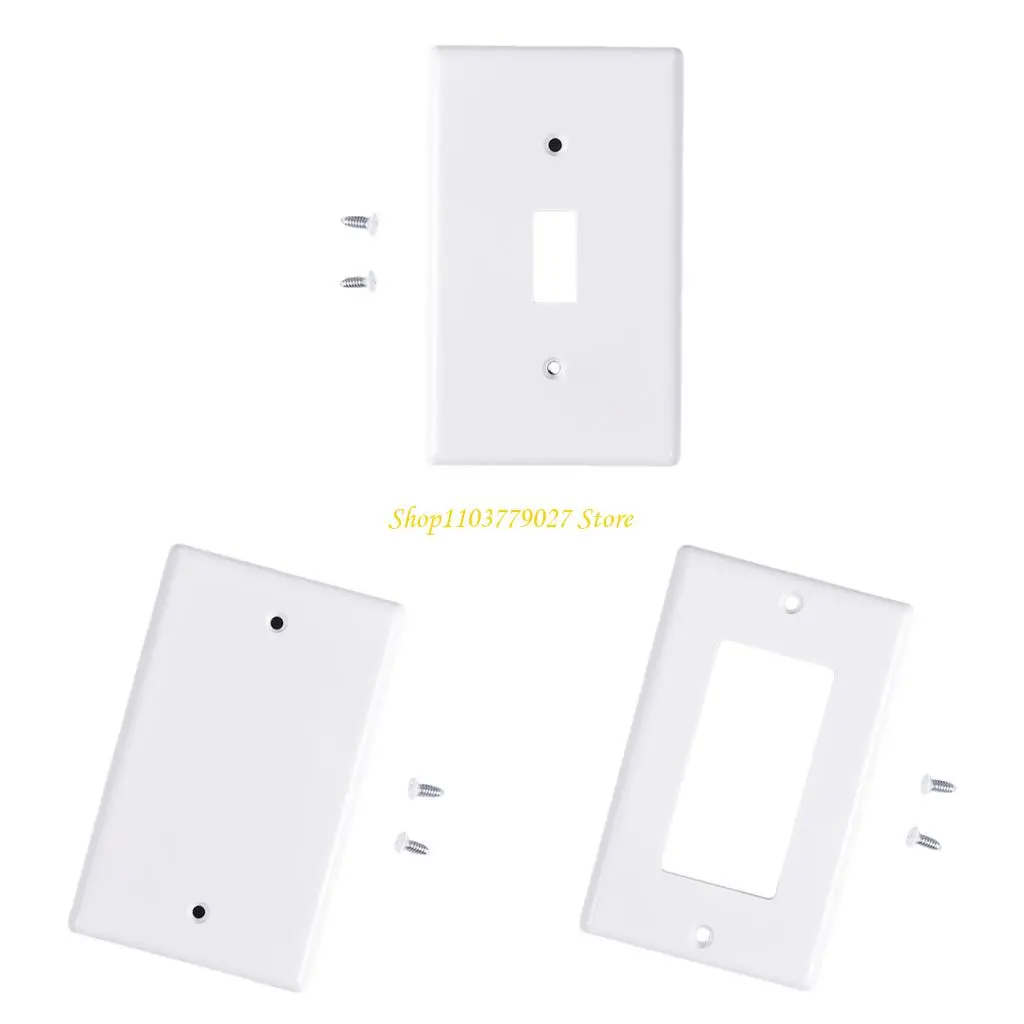 C4DF Electrical Receptacle Wall Plate Faceplates Covers Light Switches Cover Plate