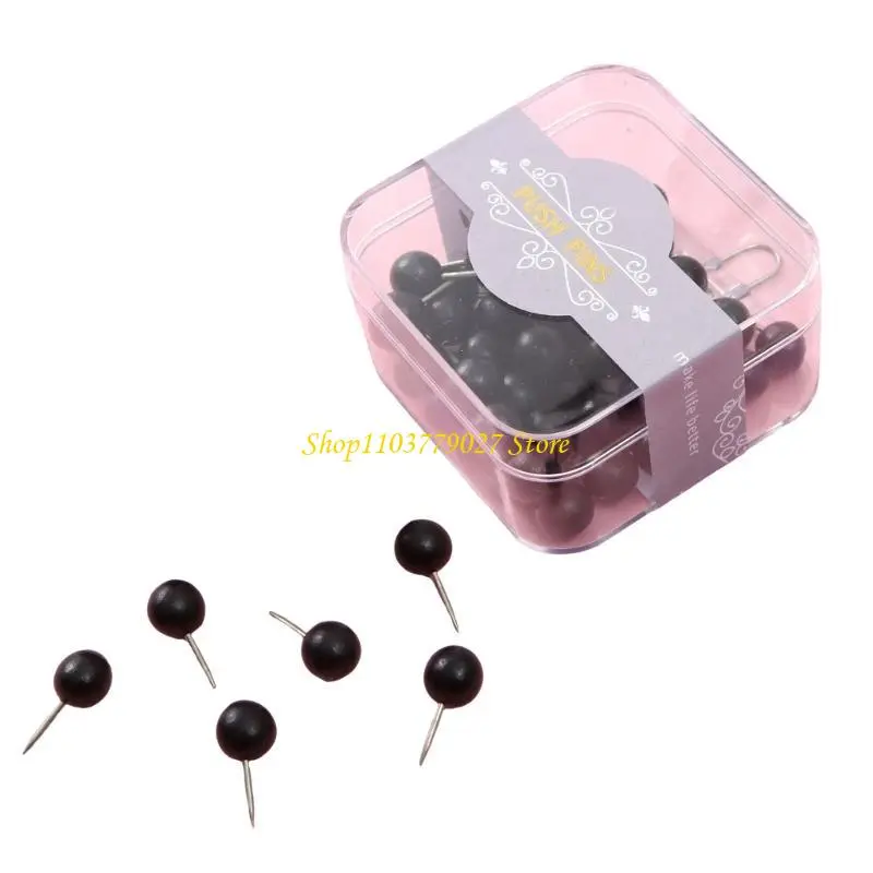 C4DF 50pcs Notice Board Pins Natural Pushpin for Efficient Organization