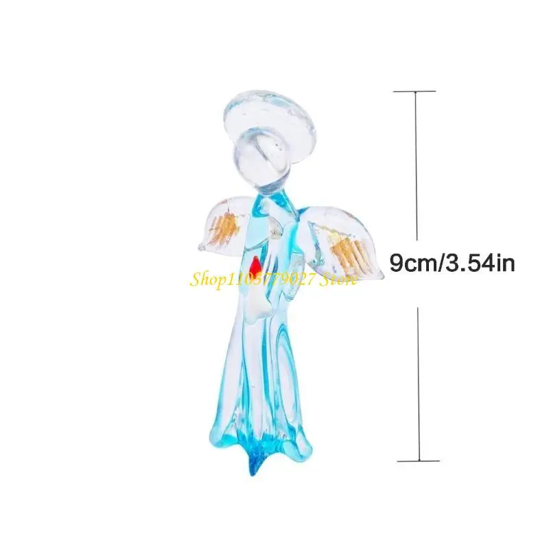 C4DF Beautiful Crafts Protective Angeled Images Collecible Gift Crystals Angeled Images Mini Creative Images Collectibles Living