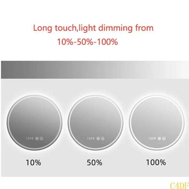 C4DF Bathroom Mirror Light Isolated for Touch Switch Mirror Dedicated for Touch ON/Off for Energy-Saving Lamps, Light Tubes,
