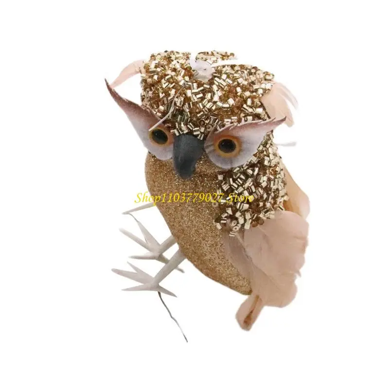 C4DF Simulate Owl Model Owl Decoration Figurine High Simulation For Indoor Decoration