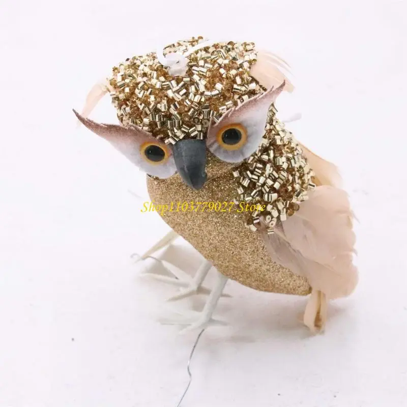 C4DF Simulate Owl Model Owl Decoration Figurine High Simulation For Indoor Decoration