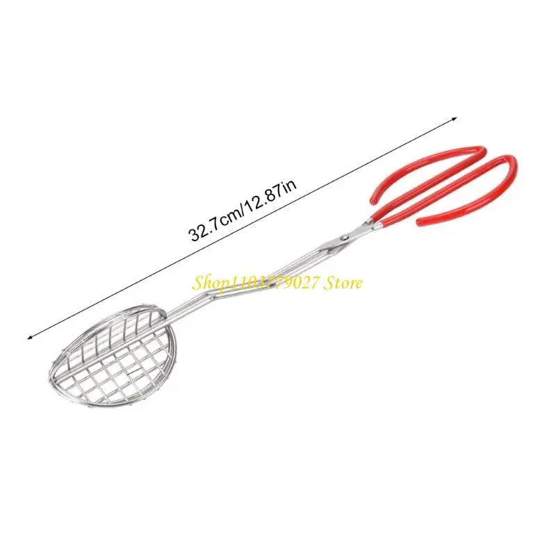 C4DF Multipurpose Tacos Shell Forming Tongs with Plastic Handle Kitchen Accessory