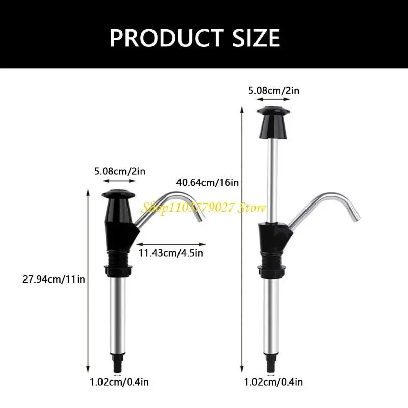 C4DF Sturdy Metal Hand Operated Water for Caravans Sinks Portable Accessory for Camping Trailers and Motorhomes