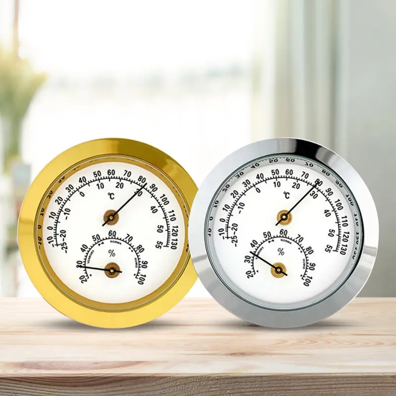 Y1UB Indoor Outdoor Thermometer Wireless Decorative Hygrometer for Patio 5cm