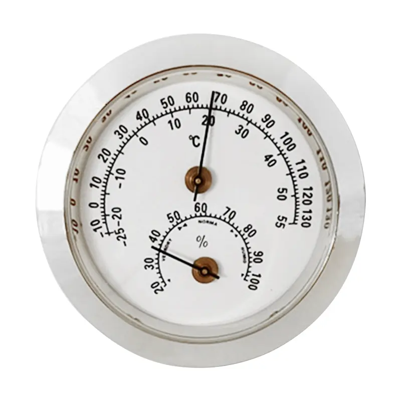 Y1UB Indoor Outdoor Thermometer Wireless Decorative Hygrometer for Patio 5cm