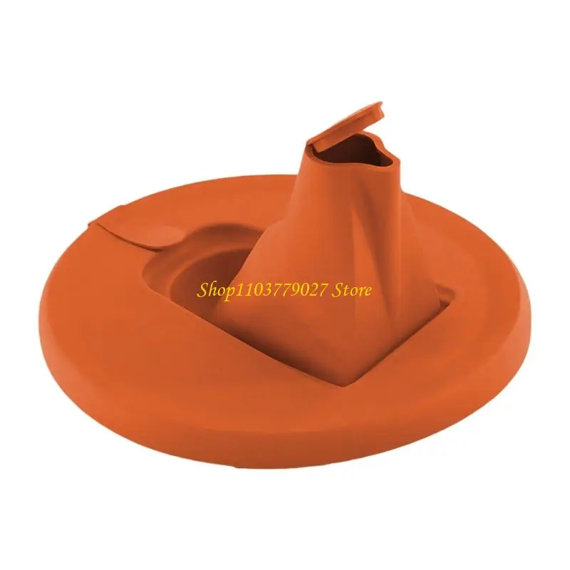 C4DF Sealed Paint Can Lid Dustproof Paint Can Lid with Folding Pour Spout Paints Bucket Cover Pouring Tool Easy to Use