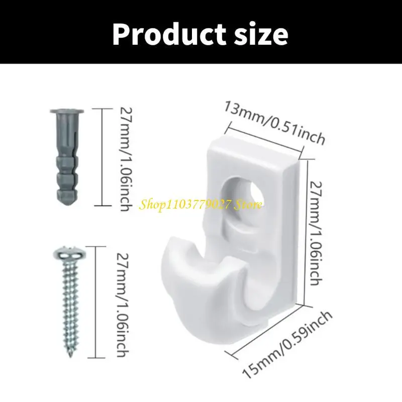 C4DF Stable Hanging Hooks Ceiling Screw Hooks 10pcs for Easy Installation In Any Room