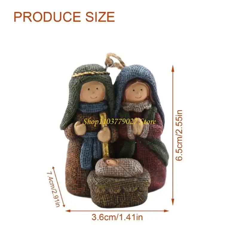 C4DF Traditional And Modern Resin Holiday Decors Perfect For Christmas trees Scene
