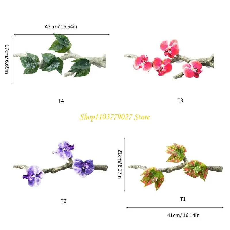 C4DF Reptiles Tree Decoration Climbing Vine Habitats Decors for Lizards Climbing