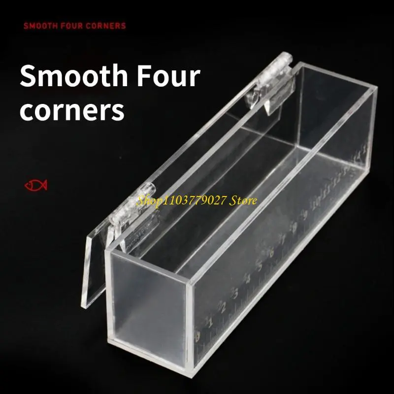 C4DF Multipurpose Acrylic Fish Isolation Box for Small Fish Breeding and Observing Clear Fish Breeding Tanks for Home Use