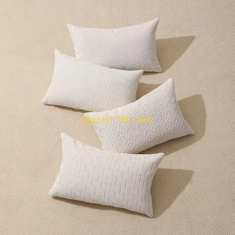 C4DF Romances Chenilles Pillow Cover Decorative Throw Pillow Cover Square Pillowcase For Holiday Homes Office Decoration