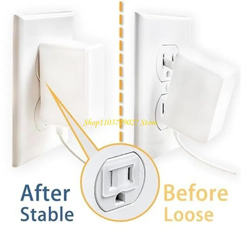 C4DF 50Pcs Socket Stabilizers Inserts Secure Loose Outlets Plastic Easy to Use