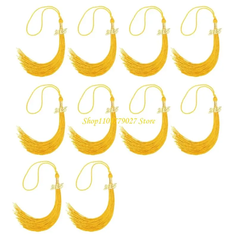 C4DF 10Pcs Class of 2025 Graduation Hat Tassels Graduation Hat Tassels For Graduates