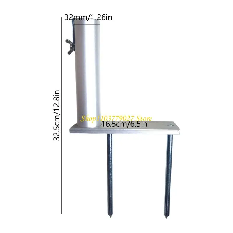 C4DF Weather Resistant Garden Umbrella Holder Ground Spikes Stabilizers Holder Clamp