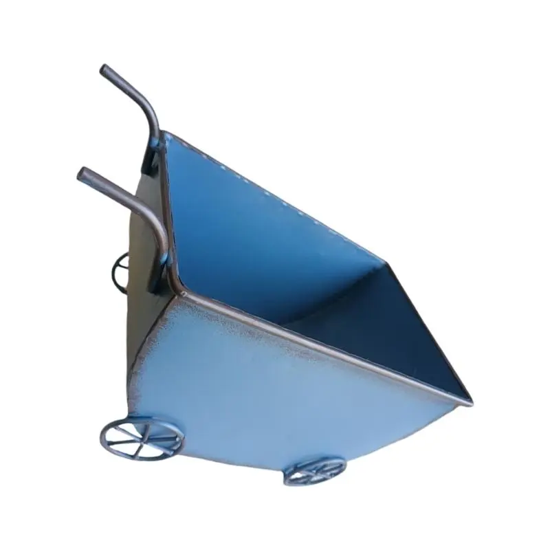 C4DF Iron Wheelbarrow Planter Iron Wagon Planter Box for Farm House Garden Patio Rustproof Outdoor Patio Decoration