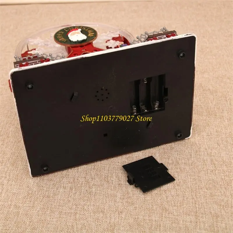 Christmas Rotating LED Light Up Ferris Wheel Music Box With Clear Sound USB Cable For Holiday Party Decoration