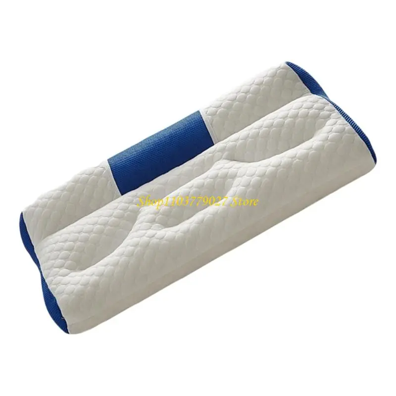 C4DF Premium Gooses Down Cervical Pillow Cooling Fabric Pillow Ergonomic Sleep