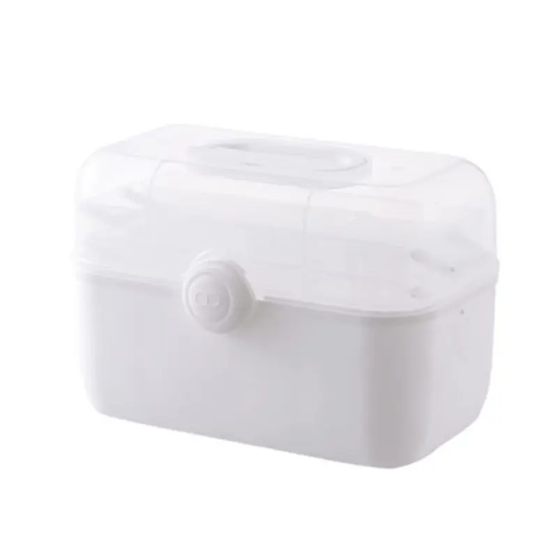 Y1UB Plastic Storage Box with Handle Indoor Outdoor Camping Organization