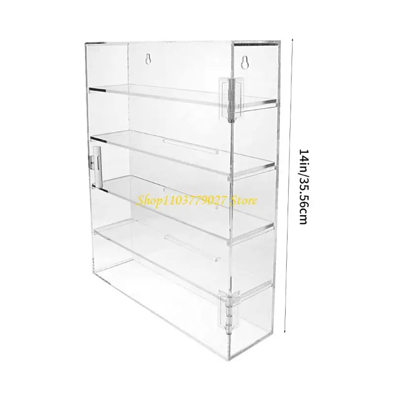 C4DF Clear Organizers Case for Toy Displays Dustproof Protective Cover Decorative Storage Box for Home Office Use