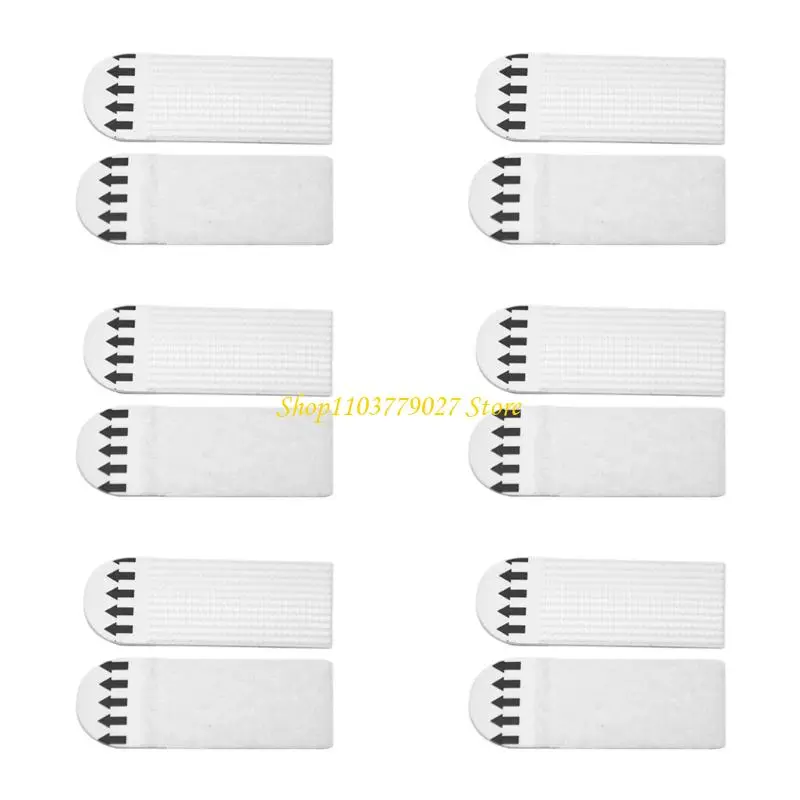 C4DF strong Adhesive Wall Hangers 12 Pair Removable Tape for Decorative frame