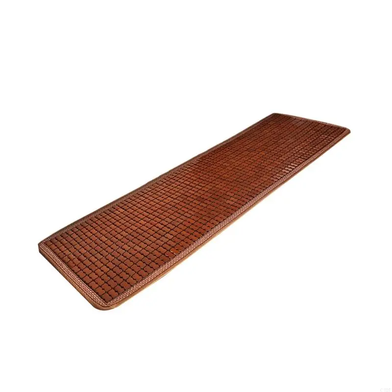 Bamboos Seats Cover AntiSlip Bottom Bamboos Seats Cushions for Summer Comfort Breathable for Office Chair Car Seats