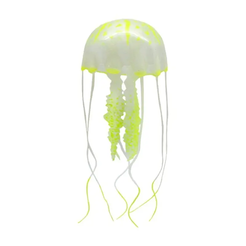Aquarium Decorations Cute Luminous Jellyfish Aquarium Fish Glowing in Dark Fluorescence Jellyfish Toy for FishTank