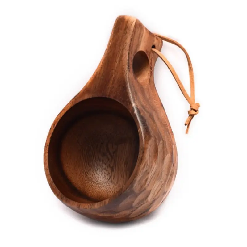 Y1UB 210ML Finland Kuksa Portable Coffee Mugs Handmade Milk Cup With Handgrip Breakfast Drinking Kitchen Drinkware