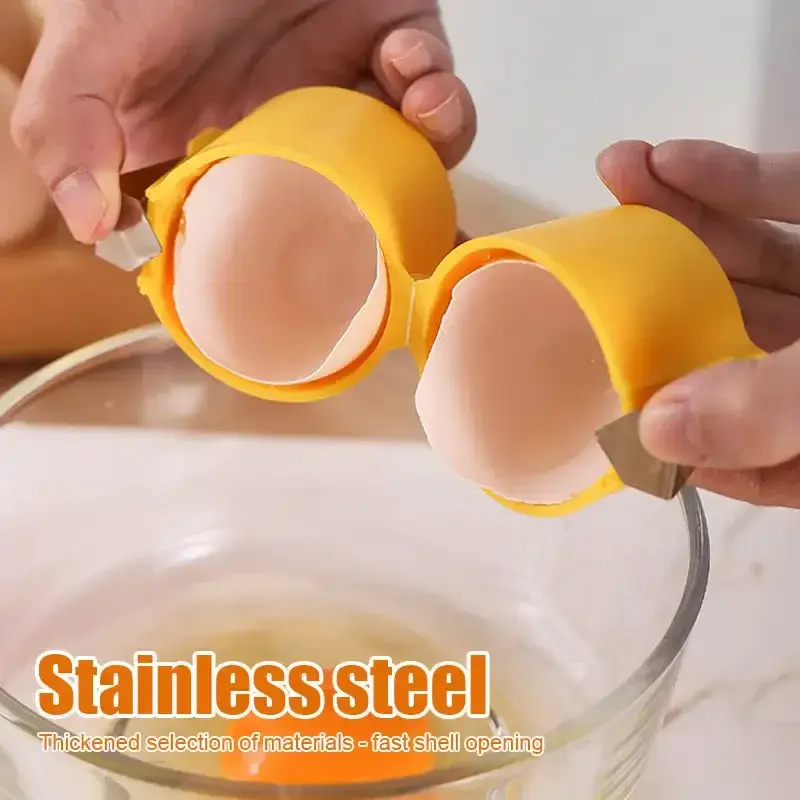 New Egg Shell Opener Portable Egg Opener Kitchen Handheld Shell Crusher Household Press Egg Shell Separator