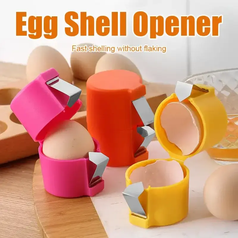 New Egg Shell Opener Portable Egg Opener Kitchen Handheld Shell Crusher Household Press Egg Shell Separator