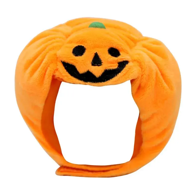 Cute Pet Pumpkin Hat Halloween Cat Dog Festival Dress Up Cap Funny Costume Cosplay Headgear Pet Halloween Christmas Decoration