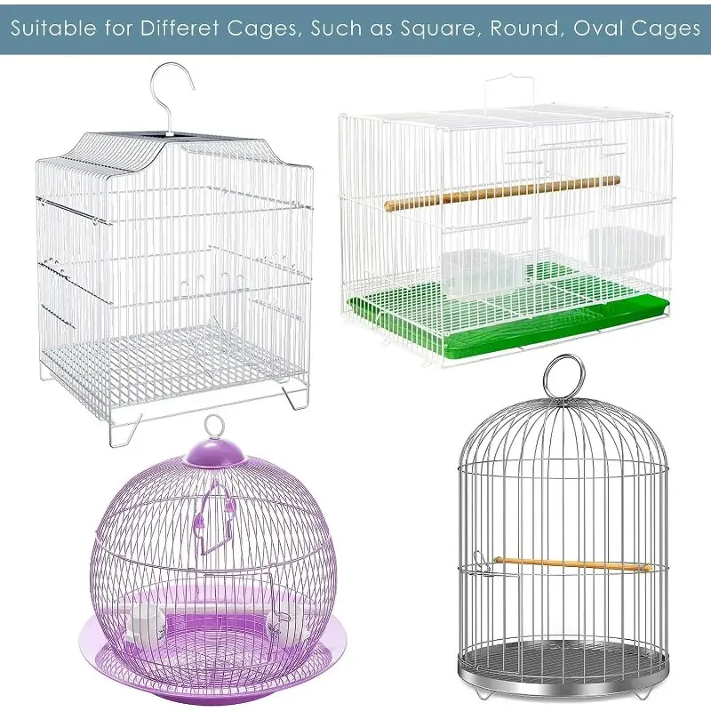 Mesh Bird Cage Cover Shell Skirt Net Easy Cleaning Catcher Guard Bird Cage Stretchy Mesh Parrot Bird Cage Net