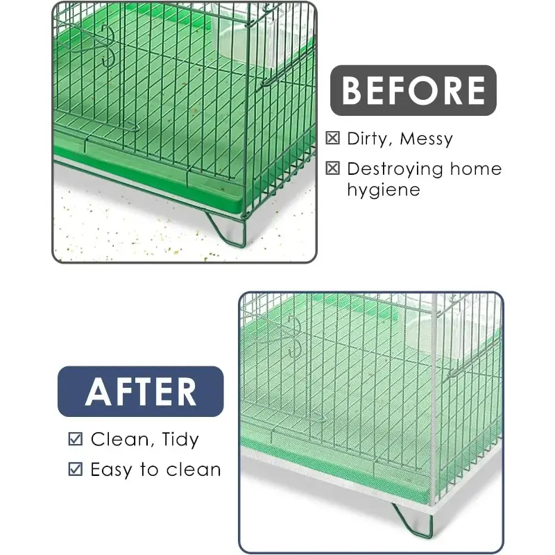 Mesh Bird Cage Cover Shell Skirt Net Easy Cleaning Catcher Guard Bird Cage Stretchy Mesh Parrot Bird Cage Net
