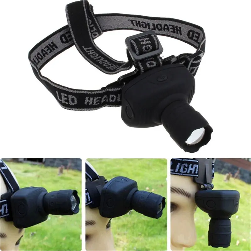 LED Headlamp Headlights AAA Battery Focus Frontal High Power Head Lamp Light Torch Flashlight for Fishing Camping Outdoor Light