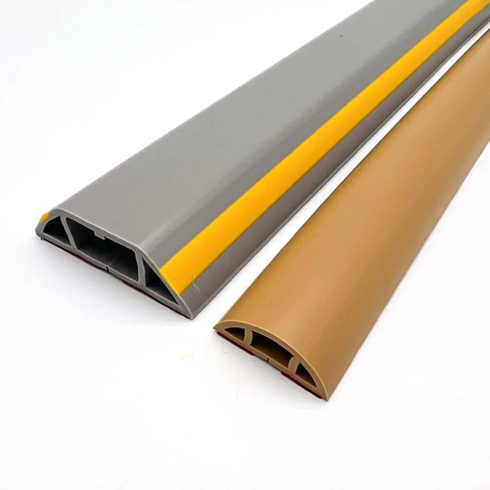 Cable Concealer Manage Anti-extrusion Floor Cord Cover Arc 2CM/2.5CM Cord Protector Self-Adhesive Durable Electric Wire Slot