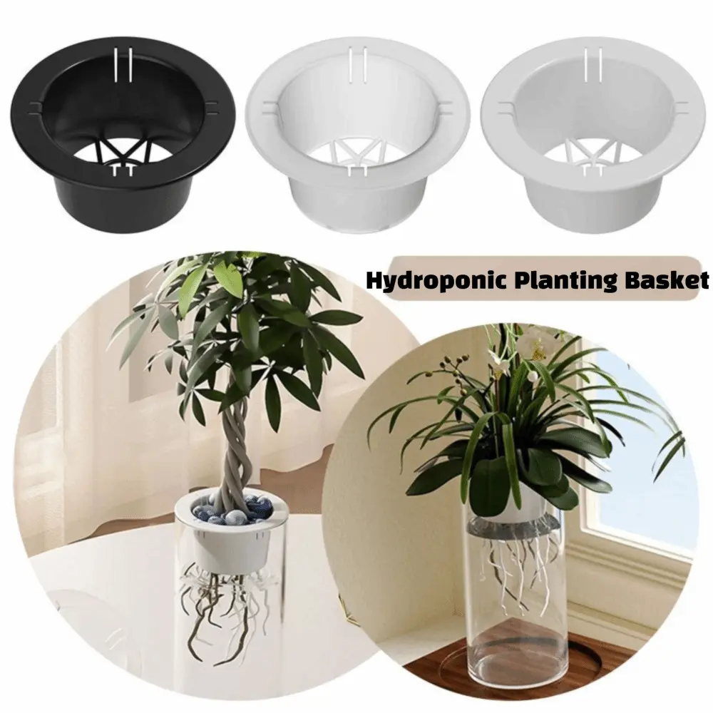 Soilless Hydroponic Hydroponic Planting Basket Plastic Round Plant Growing Nursery Cup Vase Decor Plant Culture Basket