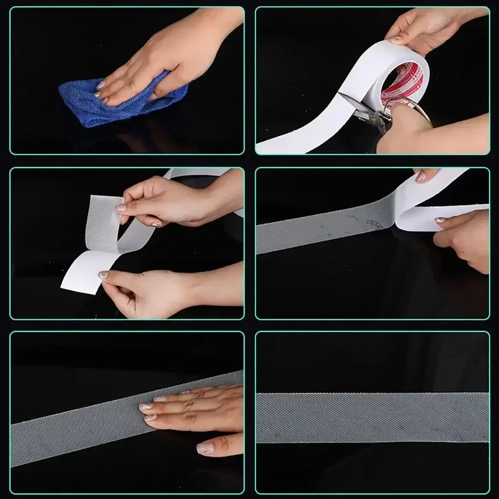 NEW Floor PEVA Tape Grid Texture Waterproof Anti-slip Tape Kitchen Bathtub Stairs Grip Sticker Bathroom