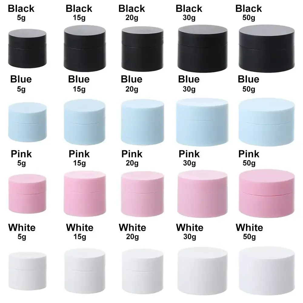 1Pcs New Refillable Bottle Cosmetic Plastic Box Empty Container Makeup Jar Cream Jar Empty Box