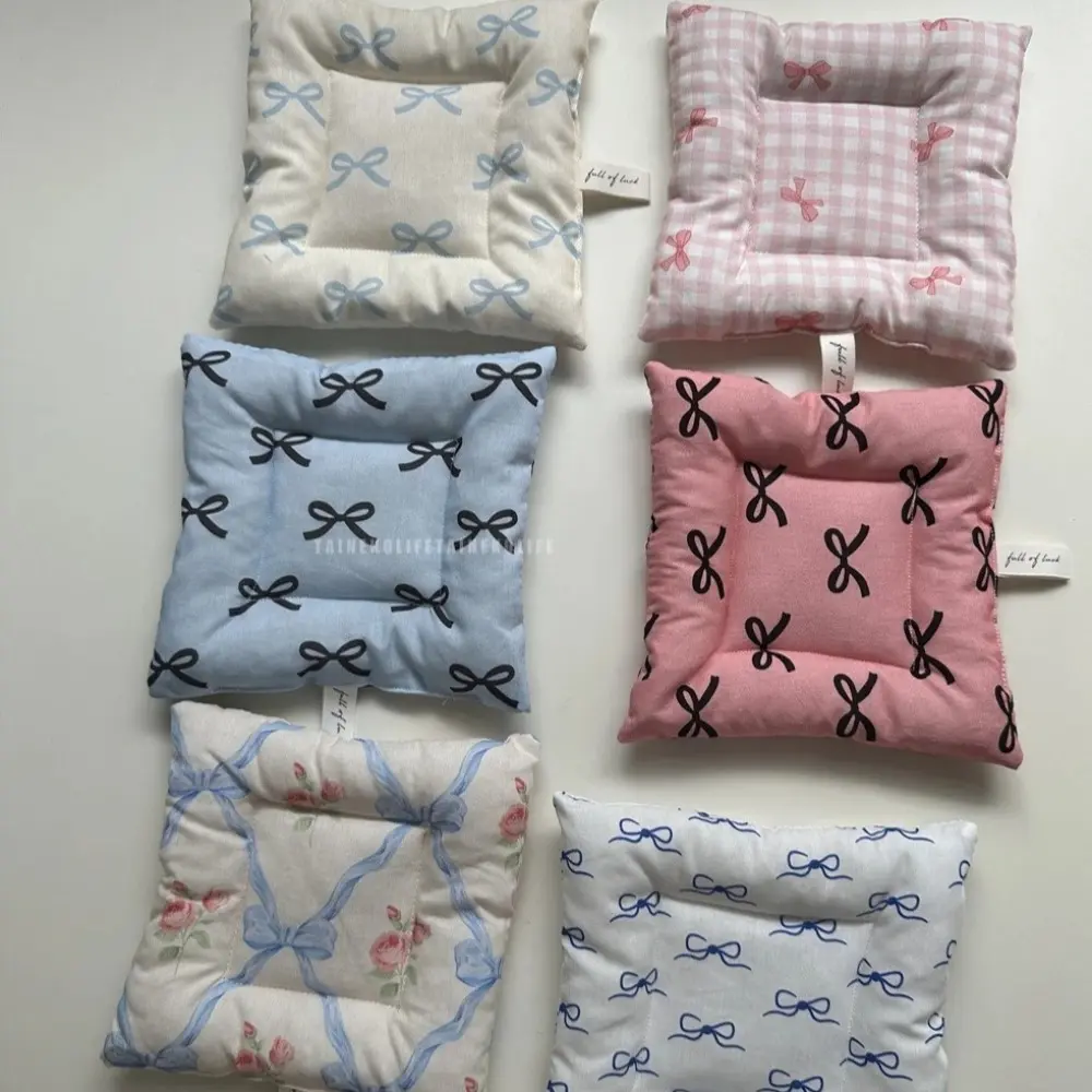 Cute Bow Pattern Cup Mat Heat Resistant Non-slip Insulation Pad Table Mat Placemats Kitchen