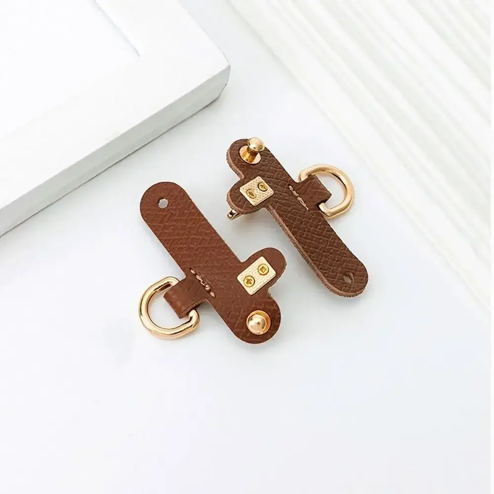 Fashion Punch-free Genuine Leather Strap Replacement Shoulder Strap Conversion Hang Buckle Transformation Buckle for Longchamp