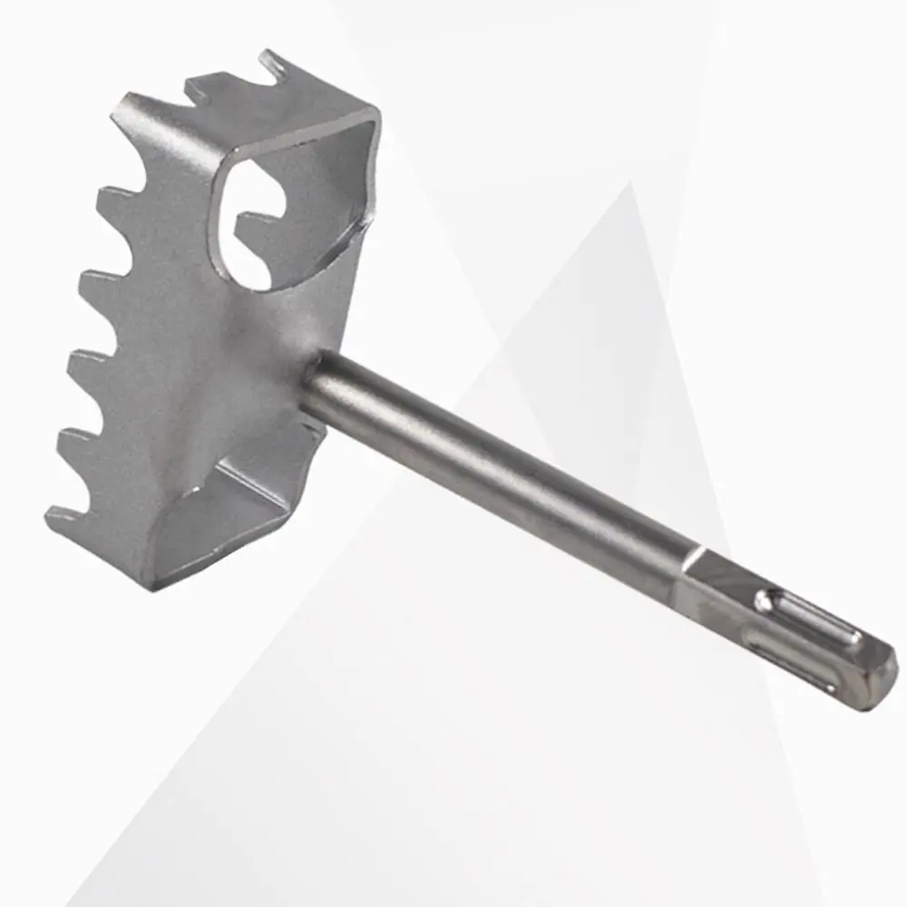 Portable Square Hole Punch Multi-function Rectangle Slot Tool Square Hole Punch Drill Trapezoidal Teeth Concrete Hole Bit