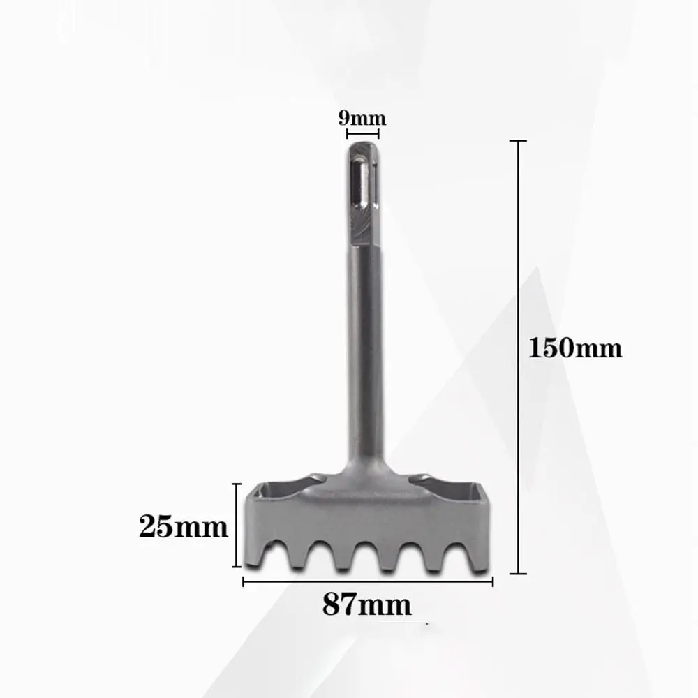 Portable Square Hole Punch Multi-function Rectangle Slot Tool Square Hole Punch Drill Trapezoidal Teeth Concrete Hole Bit